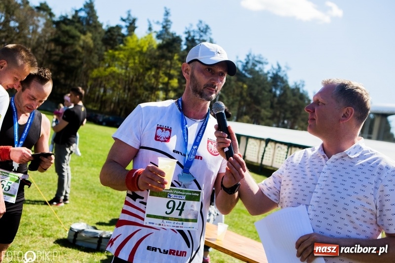Zdjęcie w galerii na portalu naszraciborz.pl: Mateusz Wolnik zwycięzcą III Półmaratonu Leśnego Rafamet 2018 wiadomości z regionu