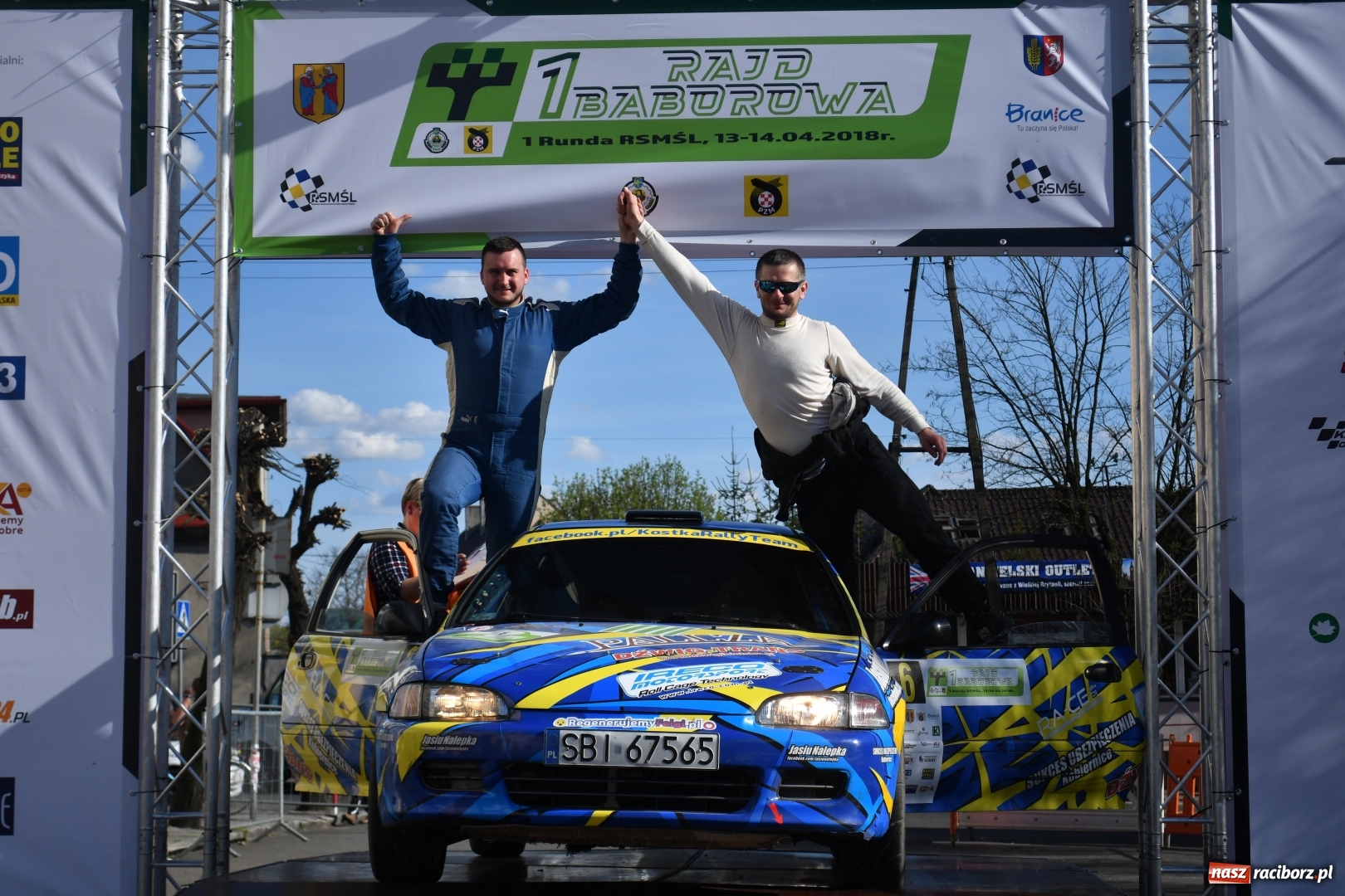 Zdjęcie w galerii na portalu naszraciborz.pl: Rajd Baborowa: pierwsze zwycięstwo Damiana Kostki  wiadomości z regionu