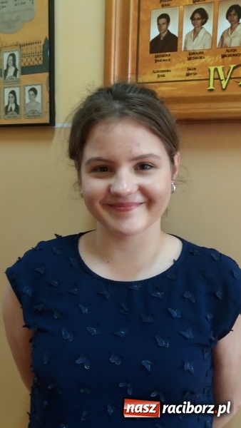Zdjęcie w galerii na portalu naszraciborz.pl: Natalia Ficoń z I LO - finalistką Olimpiady z Języka Niemieckiego  wiadomości z regionu