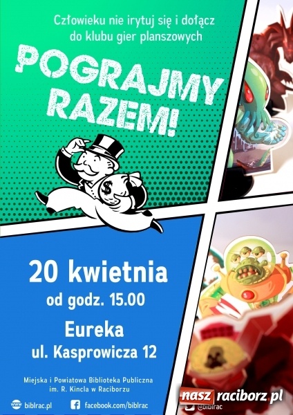 Zdjęcie w galerii na portalu naszraciborz.pl: Biblioteka zaprasza na maraton gier planszowych wiadomości z regionu