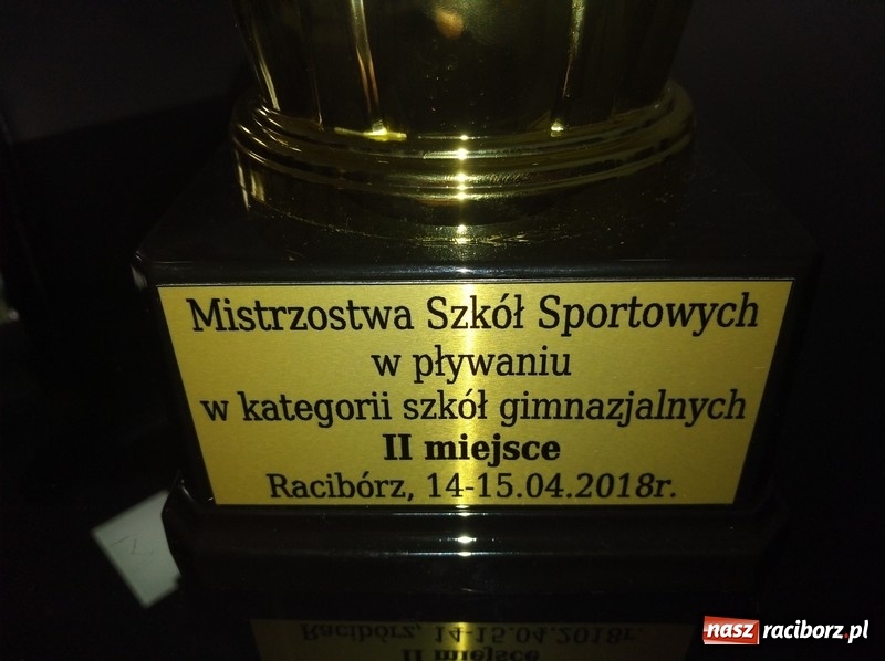 Zdjęcie w galerii na portalu naszraciborz.pl: Pływanie. Drugie miejsce Gimnazjum Mistrzostwa Sportowego w Raciborzu  wiadomości z regionu