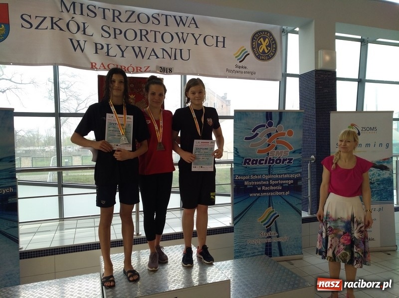 Zdjęcie w galerii na portalu naszraciborz.pl: Pływanie. Drugie miejsce Gimnazjum Mistrzostwa Sportowego w Raciborzu  wiadomości z regionu