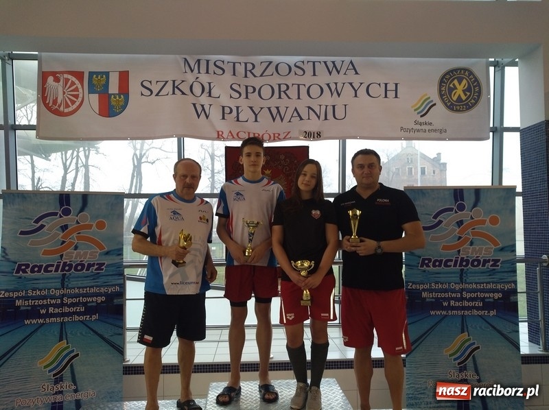 Zdjęcie w galerii na portalu naszraciborz.pl: Pływanie. Drugie miejsce Gimnazjum Mistrzostwa Sportowego w Raciborzu  wiadomości z regionu