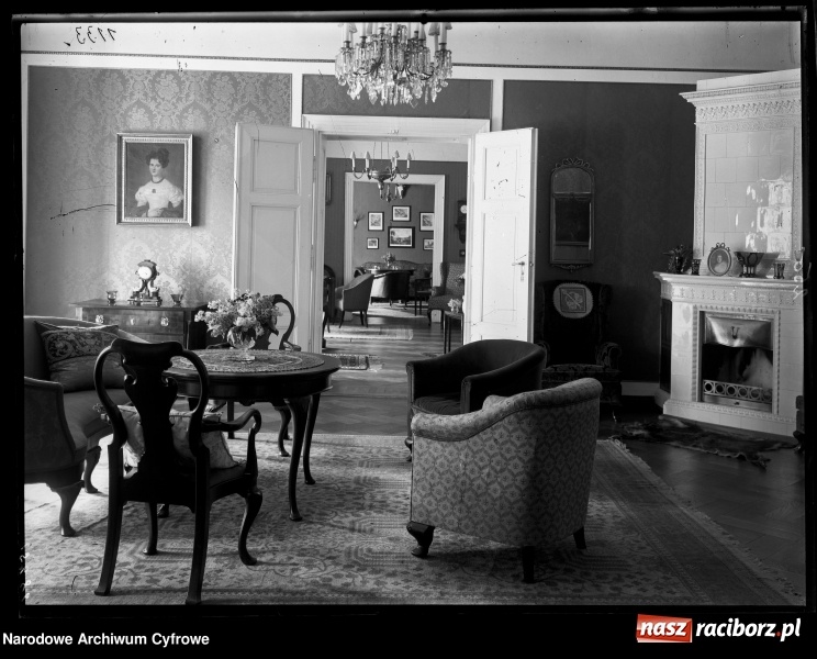 Zdjęcie w galerii na portalu naszraciborz.pl: Historia zapisana na starych zdjęciach. Pałac w Czerwięcicach i jego wnętrza wiadomości z regionu