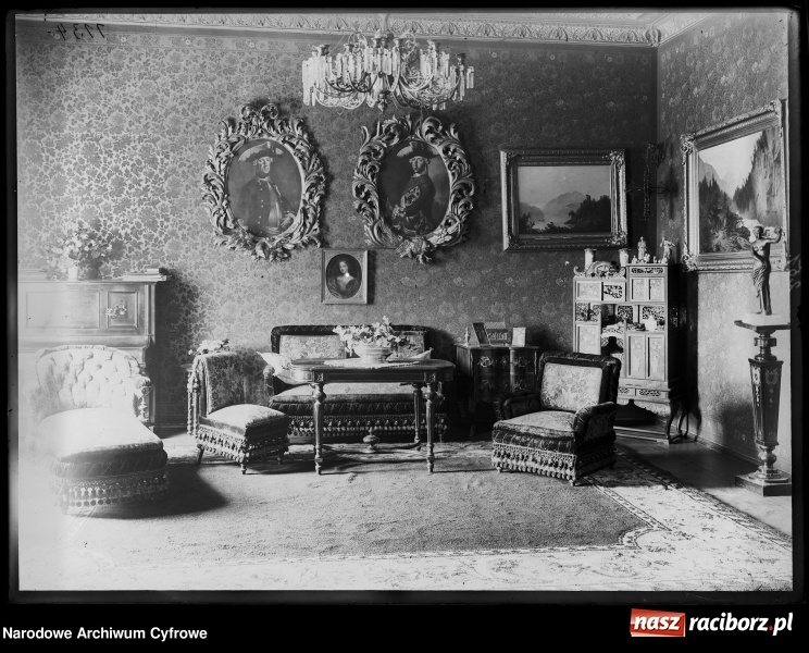 Zdjęcie w galerii na portalu naszraciborz.pl: Historia zapisana na starych zdjęciach. Pałac w Czerwięcicach i jego wnętrza wiadomości z regionu