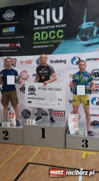 Zdjęcie w galerii na portalu naszraciborz.pl: Srebro Kamila Tarnawskiego na Mistrzostwach Polski ADCC wiadomości z regionu