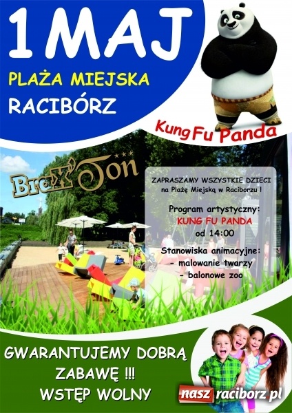 Zdjęcie w galerii na portalu naszraciborz.pl: Cafeteria Braxton zaprasza dzieci na plażę miejską 1 maja wiadomości z regionu