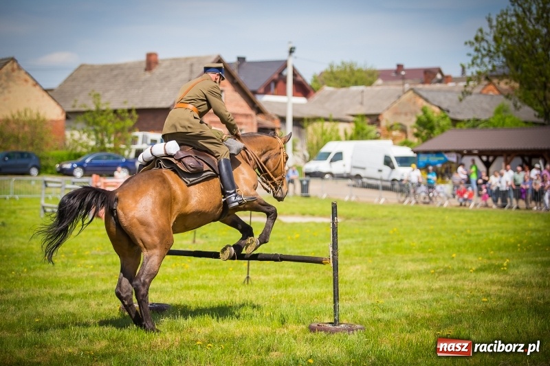 Zdjęcie w galerii na portalu naszraciborz.pl: Konie w ogniu i żywe przeszkody - pokaz 4. Pułku Ułanów Zaniemeńskich w Kornicach  wiadomości z regionu