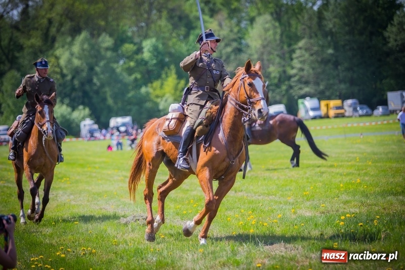 Zdjęcie w galerii na portalu naszraciborz.pl: Konie w ogniu i żywe przeszkody - pokaz 4. Pułku Ułanów Zaniemeńskich w Kornicach  wiadomości z regionu