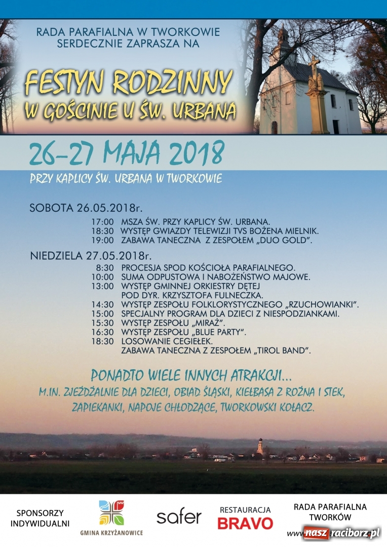 Zdjęcie w galerii na portalu naszraciborz.pl: W gościnie u św. Urbana. Majowe święto w Tworkowie  wiadomości z regionu