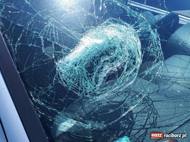 Zdjęcie w galerii na portalu naszraciborz.pl: Kolizja trzech pojazdów na moście. Rybnicka od razu stanęła w korkach wiadomości z regionu