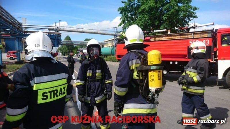 Zdjęcie w galerii na portalu naszraciborz.pl: Pożar w Henklu. Ćwiczenia raciborskiej kompanii odwodowej KSRG  wiadomości z regionu