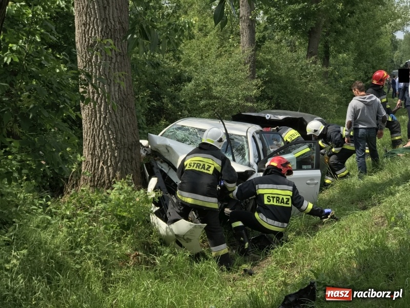 Zdjęcie w galerii na portalu naszraciborz.pl: Weselnicy wśród poszkodowanych w zderzeniu pojazdów na trasie Racibórz-Lubomia  wiadomości z regionu