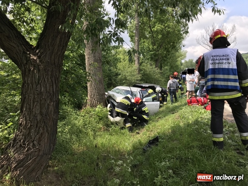Zdjęcie w galerii na portalu naszraciborz.pl: Weselnicy wśród poszkodowanych w zderzeniu pojazdów na trasie Racibórz-Lubomia  wiadomości z regionu