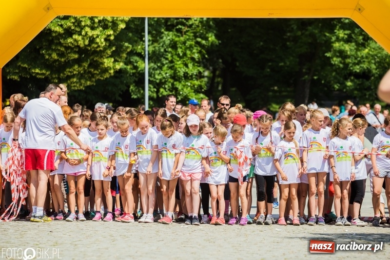 Zdjęcie w galerii na portalu naszraciborz.pl: Upał im niestraszny. Setki młodych biegaczy na starcie Raciborskiego Biegu Profilaktycznego  wiadomości z regionu
