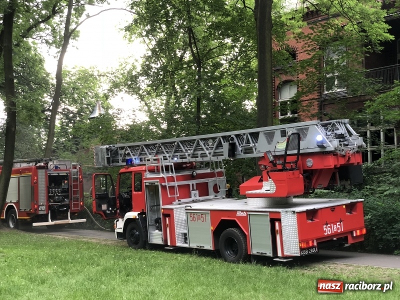 Zdjęcie w galerii na portalu naszraciborz.pl: Kolejny w tym roku pożar w starym szpitalu przy Bema w Raciborzu FOTO i WIDEO wiadomości z regionu
