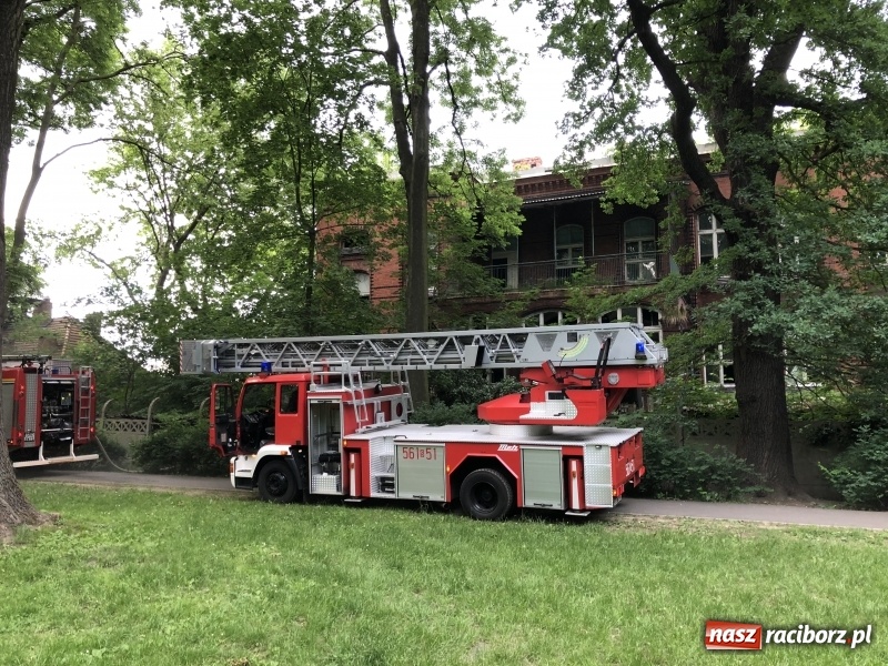 Zdjęcie w galerii na portalu naszraciborz.pl: Kolejny w tym roku pożar w starym szpitalu przy Bema w Raciborzu FOTO i WIDEO wiadomości z regionu