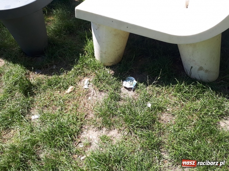 Zdjęcie w galerii na portalu naszraciborz.pl: Plaża miejska w niedzielne popołudnie. Dla gospodarzy nadal trwa zima  wiadomości z regionu