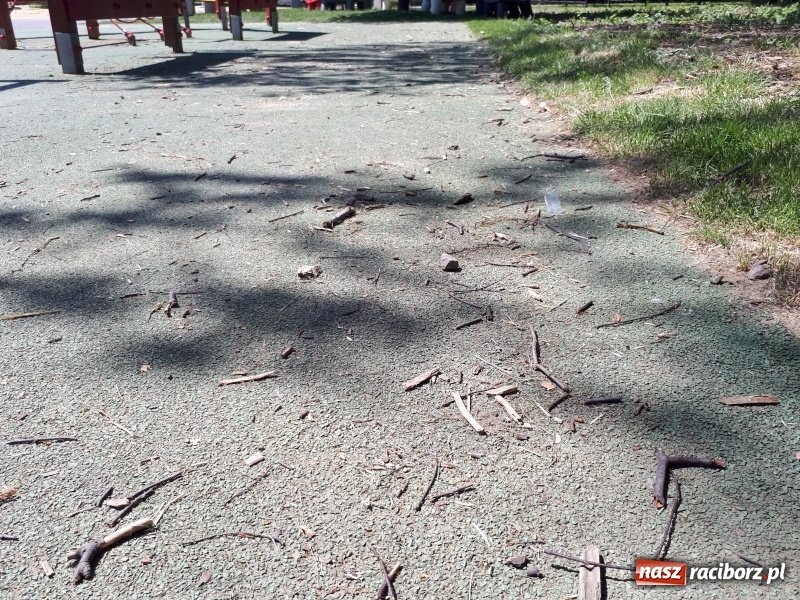 Zdjęcie w galerii na portalu naszraciborz.pl: Plaża miejska w niedzielne popołudnie. Dla gospodarzy nadal trwa zima  wiadomości z regionu