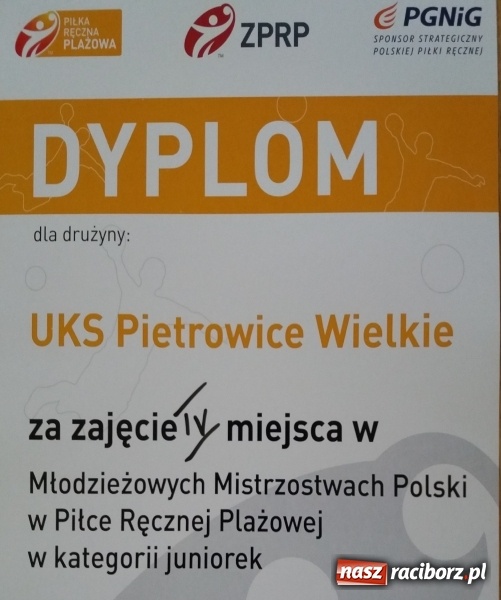 Zdjęcie w galerii na portalu naszraciborz.pl: Juniorki z Pietrowic Wielkich czwarte w Polsce  wiadomości z regionu