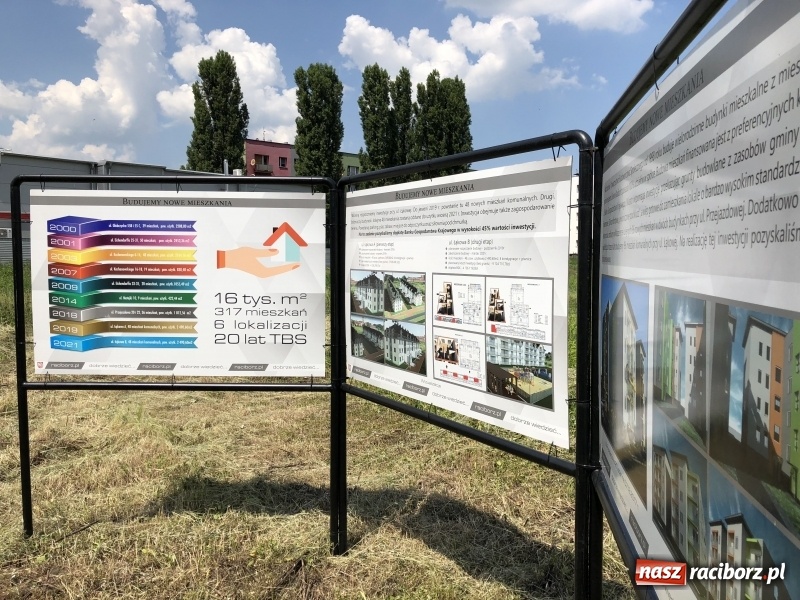Zdjęcie w galerii na portalu naszraciborz.pl: Rusza budowa bloków przy Łąkowej. Dziś prezydent wbił pierwszą łopatę wiadomości z regionu