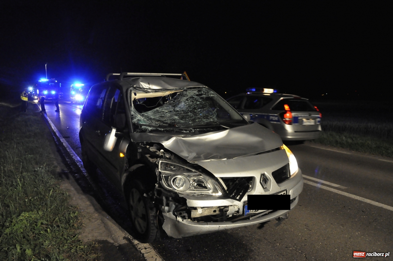 Zdjęcie w galerii na portalu naszraciborz.pl: Tragedia na DW 916 Racibórz-Pietraszyn. Nie żyje dwóch rowerzystów. Dwóch w szpitalu wiadomości z regionu