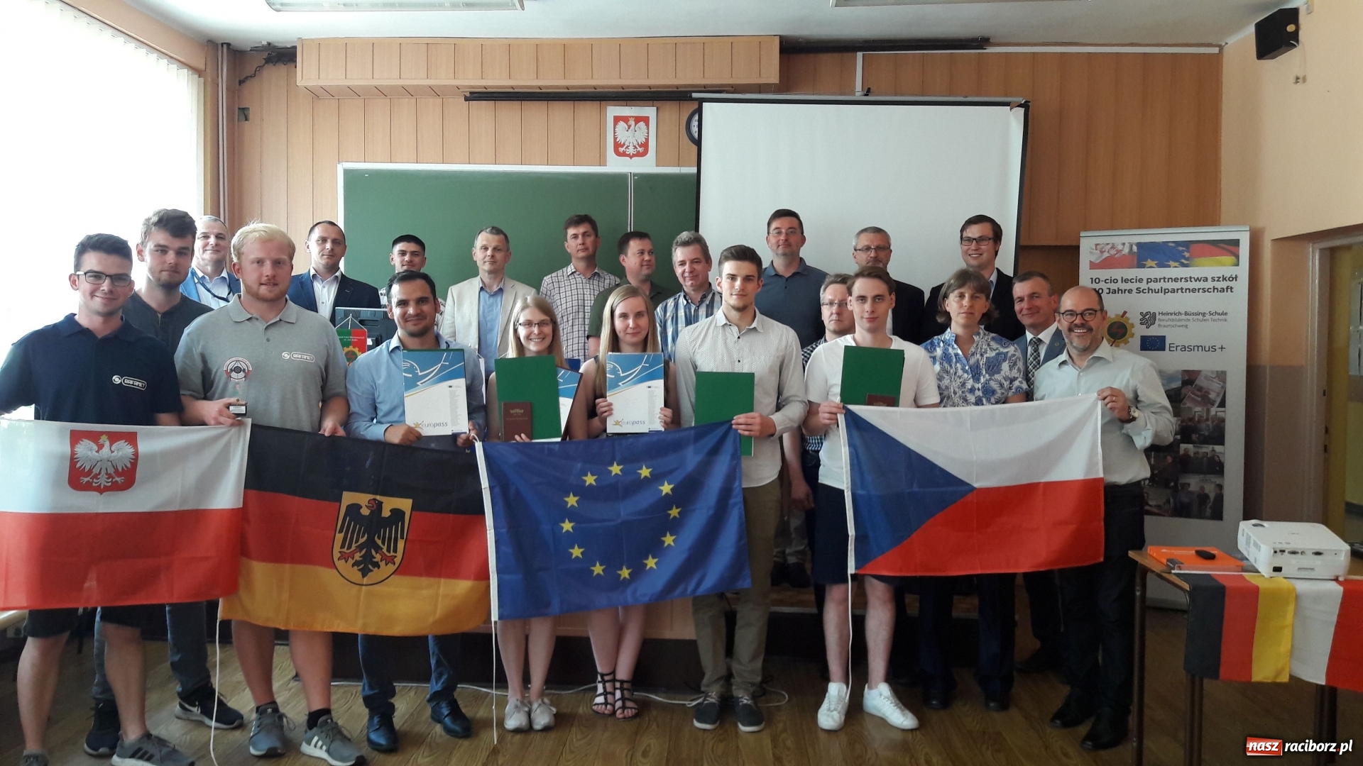 Zdjęcie w galerii na portalu naszraciborz.pl: Młodzi Niemcy na praktykach zawodowych w Raciborzu  wiadomości z regionu