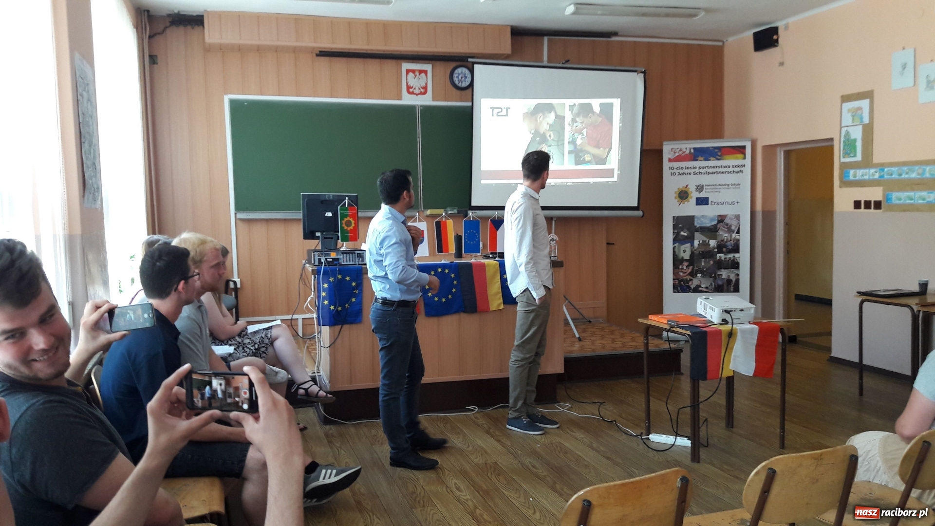 Zdjęcie w galerii na portalu naszraciborz.pl: Młodzi Niemcy na praktykach zawodowych w Raciborzu  wiadomości z regionu