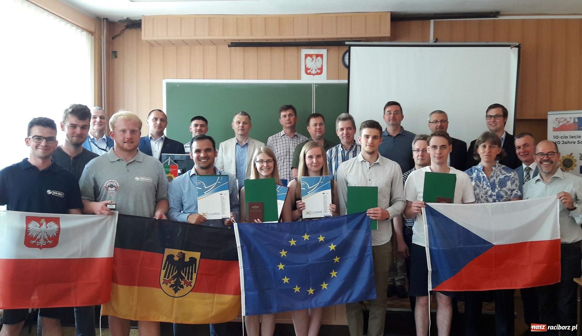 Zdjęcie w galerii na portalu naszraciborz.pl: Młodzi Niemcy na praktykach zawodowych w Raciborzu  wiadomości z regionu