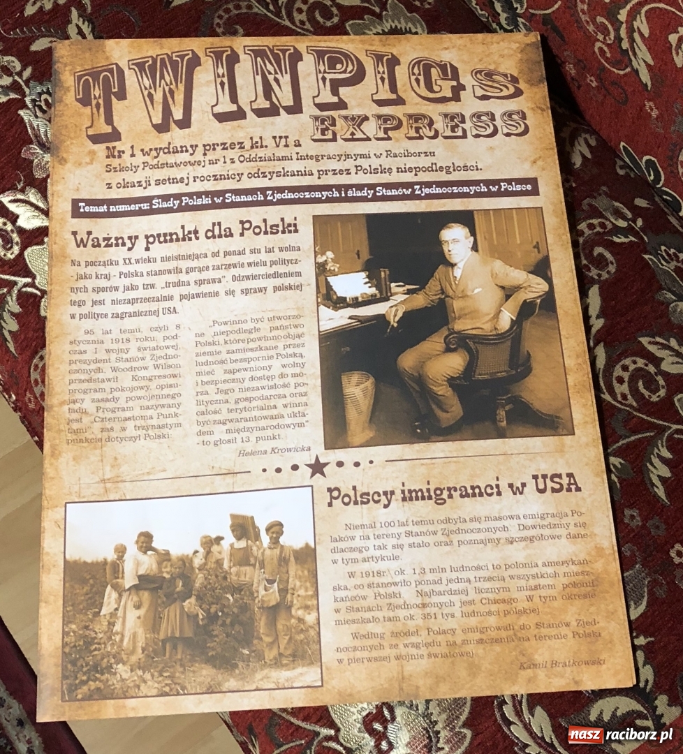 Zdjęcie w galerii na portalu naszraciborz.pl: Uczniowie klasy 6a z SP 1 z nagrodą w ogólnopolskim konkursie wiadomości z regionu