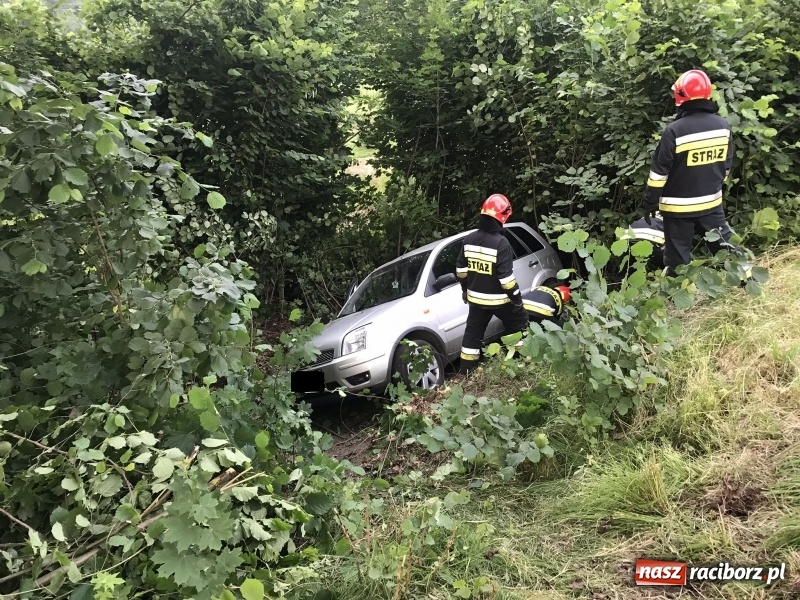 Zdjęcie w galerii na portalu naszraciborz.pl: Dachowanie forda na trasie Racibórz-Rybnik  wiadomości z regionu