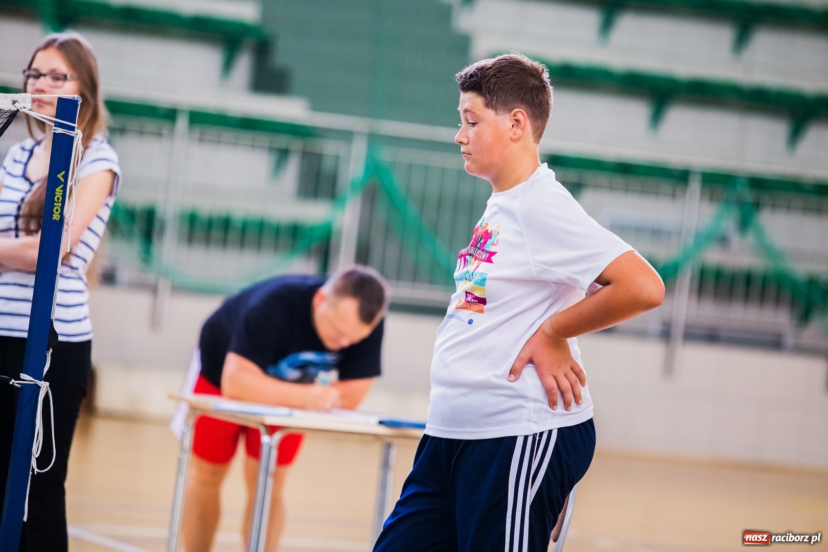 Zdjęcie w galerii na portalu naszraciborz.pl: Wakacyjny turniej badmintona w Arenie Rafako wiadomości z regionu