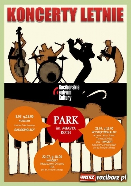 Zdjęcie w galerii na portalu naszraciborz.pl: Koncerty letnie i potańcówka z Raciborskim Centrum Kultury wiadomości z regionu