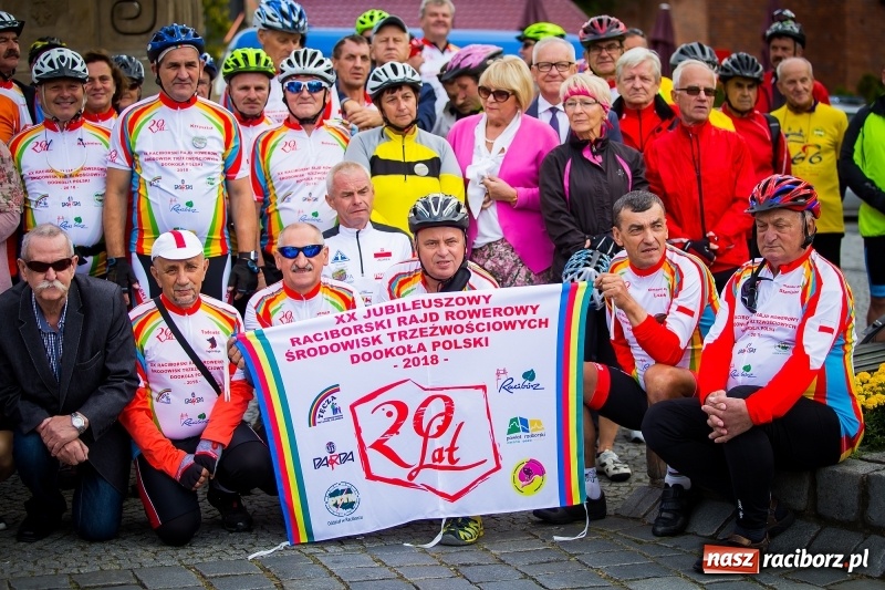 Zdjęcie w galerii na portalu naszraciborz.pl: Wyruszył XX Jubileuszowy Rajd Rowerowy Środowisk Trzeźwościowych Dookoła Polski FOTO i WIDEO wiadomości z regionu
