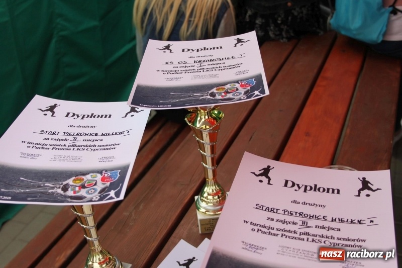 Zdjęcie w galerii na portalu naszraciborz.pl: Piłkarze Krzanowic z Pucharem Prezesa LKS Cyprzanów wiadomości z regionu