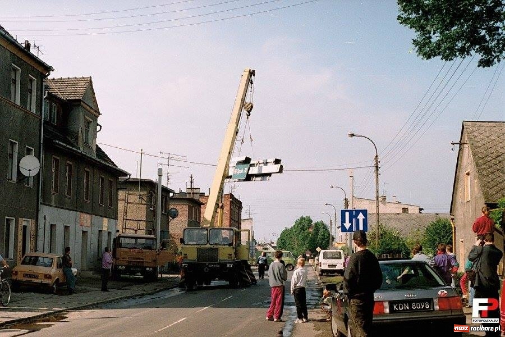 Zdjęcie w galerii na portalu naszraciborz.pl: To zdarzyło się 23 lata temu. Wielki transport przez Racibórz  wiadomości z regionu