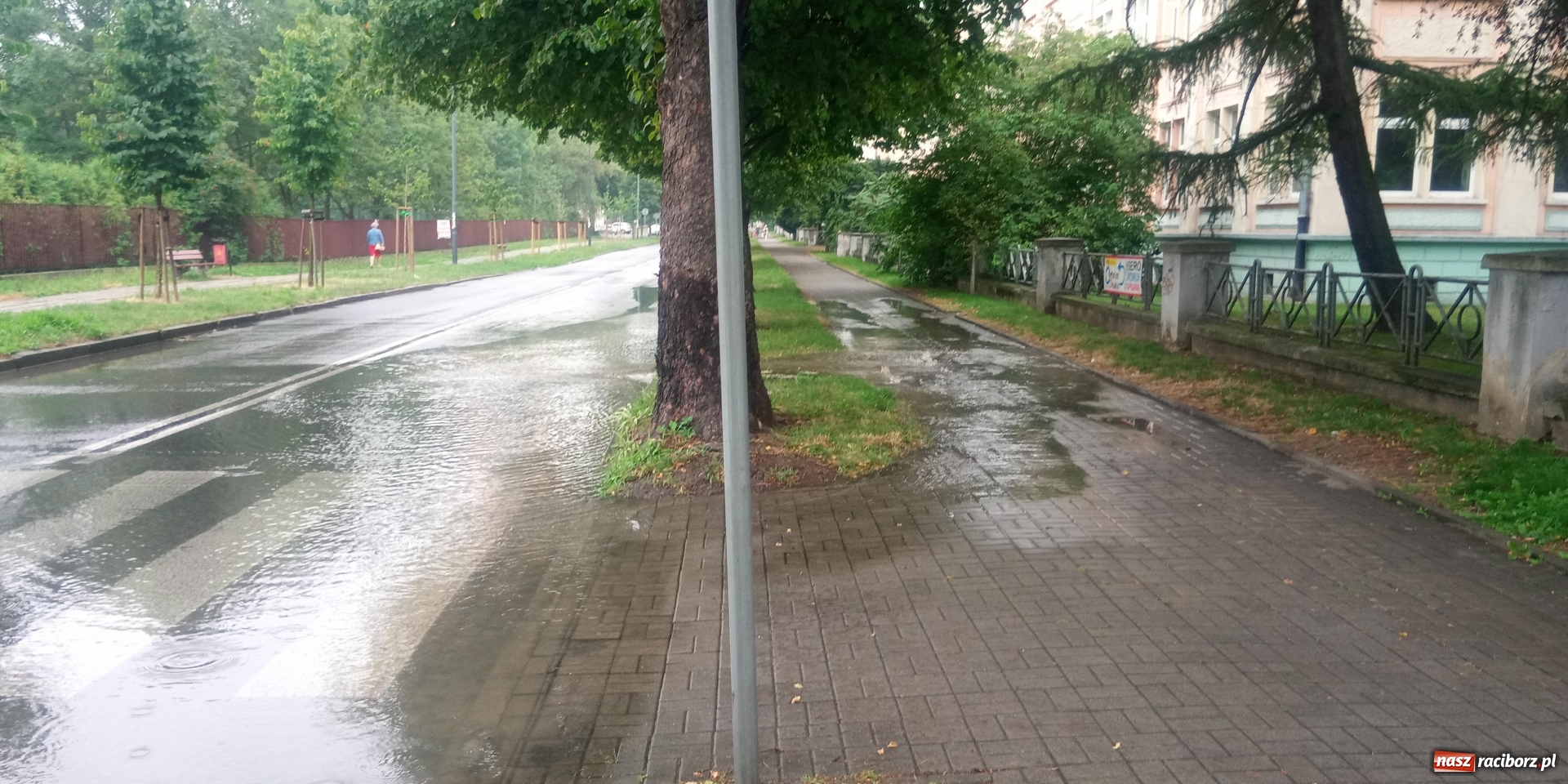 Zdjęcie w galerii na portalu naszraciborz.pl: Awaria wodociągowa przy Słowackiego wiadomości z regionu