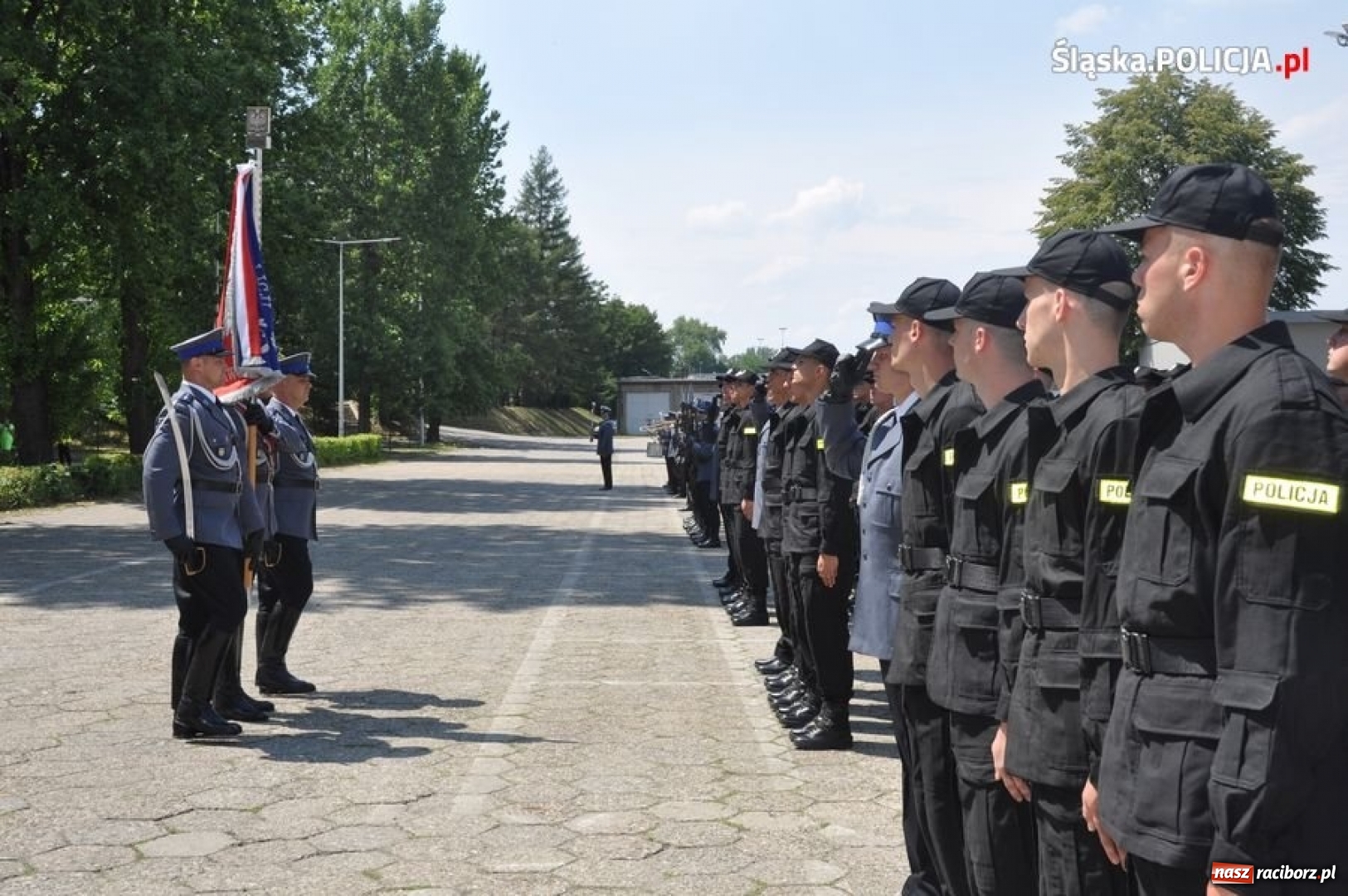 Zdjęcie w galerii na portalu naszraciborz.pl: Nowo przyjęci policjanci złożyli ślubowanie wiadomości z regionu