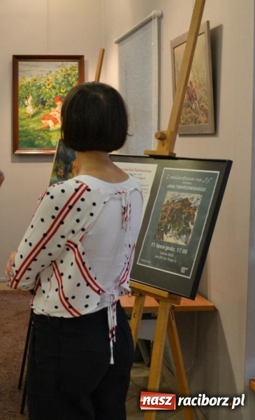 Zdjęcie w galerii na portalu naszraciborz.pl: Z malarstwem na TY Jana Twardowskiego  wiadomości z regionu