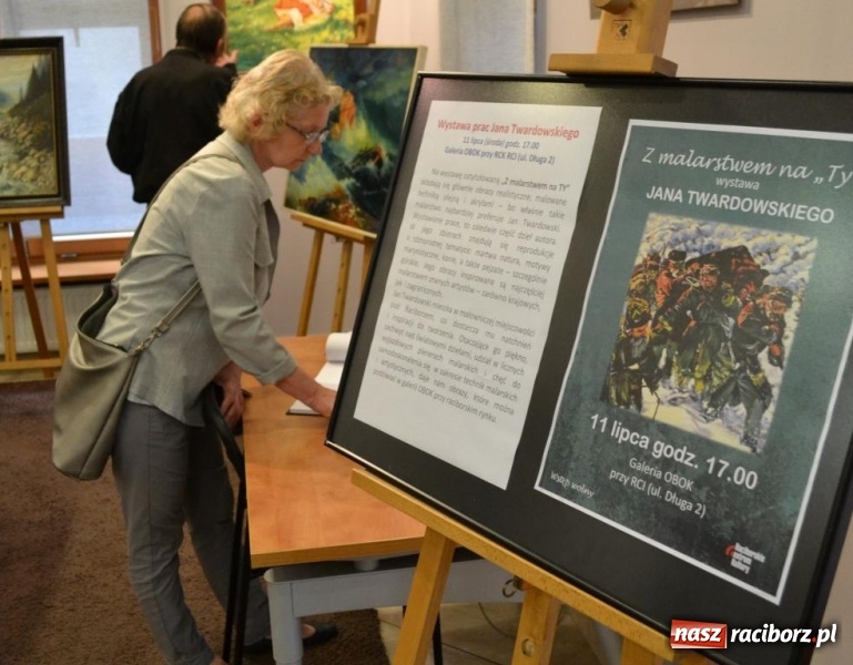 Zdjęcie w galerii na portalu naszraciborz.pl: Z malarstwem na TY Jana Twardowskiego  wiadomości z regionu