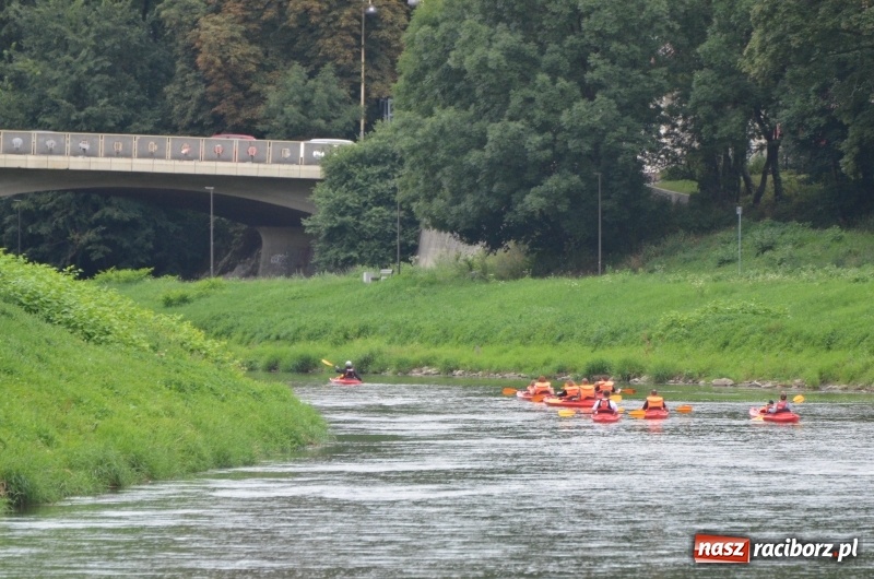 Zdjęcie w galerii na portalu naszraciborz.pl: Wakacyjne spływy z OSiR-em. Takie emocje na odcinku pod mostem kolejowym  wiadomości z regionu