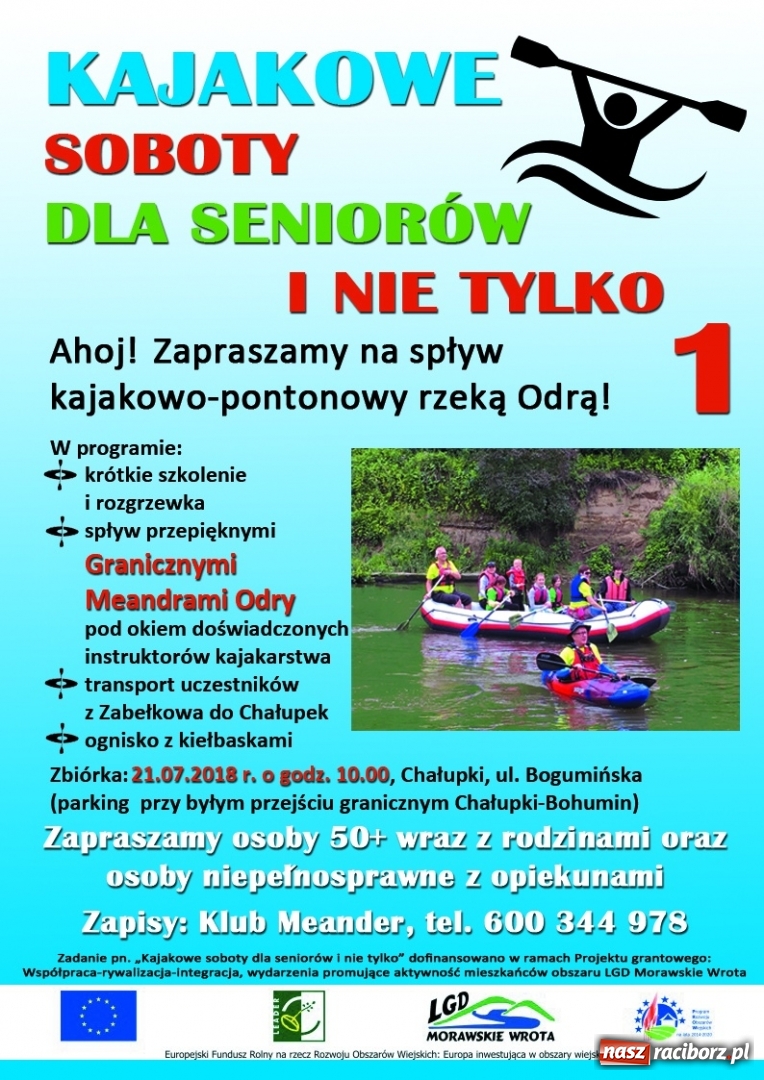 Zdjęcie w galerii na portalu naszraciborz.pl: Wakacyjne spływy z OSiR-em. Takie emocje na odcinku pod mostem kolejowym  wiadomości z regionu