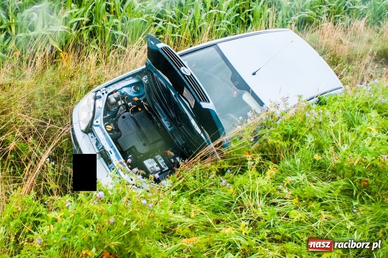 Zdjęcie w galerii na portalu naszraciborz.pl: Kierująca fiatem wypadła z drogi Lekartów-Cyprzanów. W szpitalu dwoje dzieci wiadomości z regionu