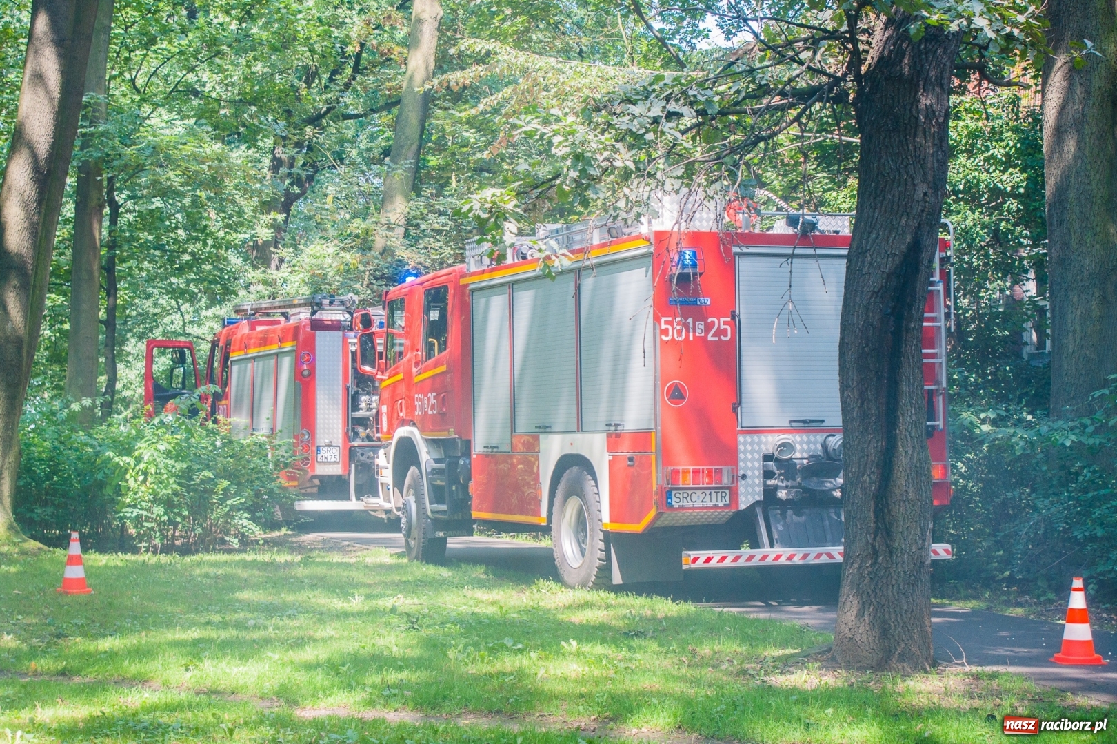 Zdjęcie w galerii na portalu naszraciborz.pl: Kolejny pożar w starym szpitalu przy Bema  wiadomości z regionu