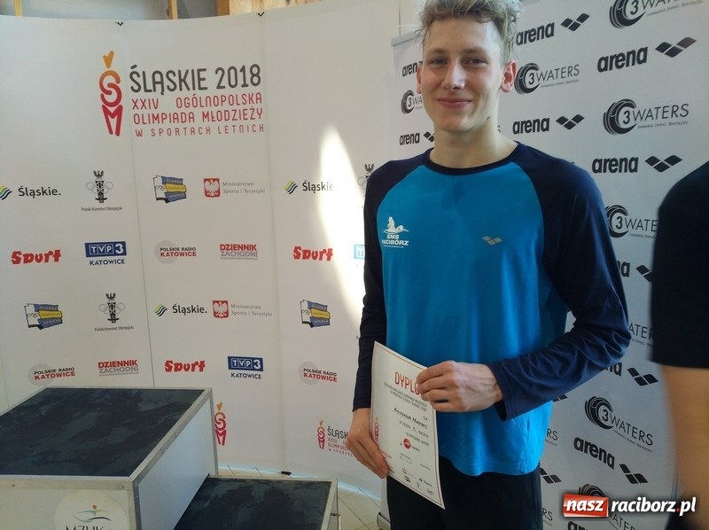 Zdjęcie w galerii na portalu naszraciborz.pl: Pływanie. Brąz Pawła Smolińskiego na OOM w Gliwicach wiadomości z regionu