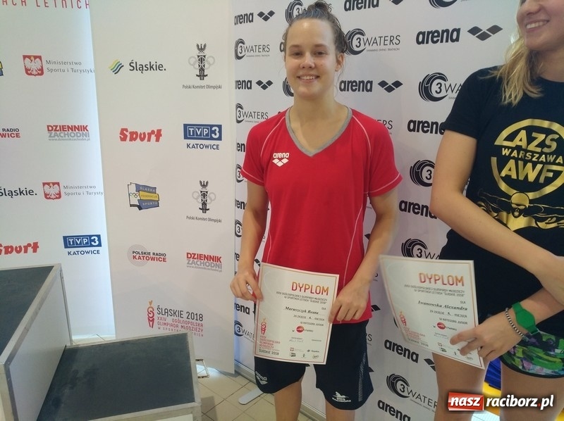 Zdjęcie w galerii na portalu naszraciborz.pl: Pływanie. Brąz Pawła Smolińskiego na OOM w Gliwicach wiadomości z regionu