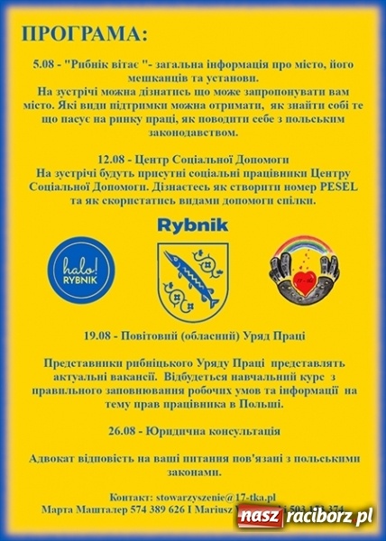 Zdjęcie w galerii na portalu naszraciborz.pl: W Rybniku stawiają na integrację z Ukraińcami  wiadomości z regionu