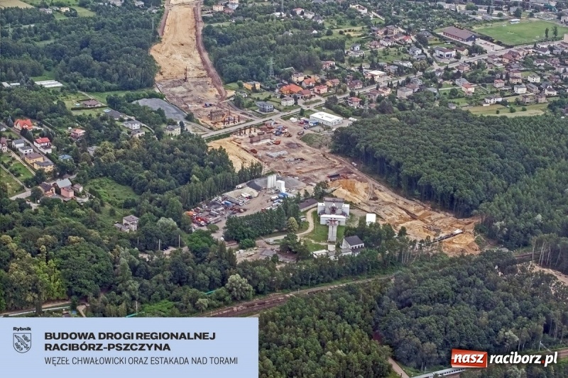 Zdjęcie w galerii na portalu naszraciborz.pl: Gotowy jest pierwszy kilometr drogi Racibórz-Pszczyna wiadomości z regionu