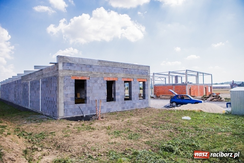 Zdjęcie w galerii na portalu naszraciborz.pl: W strefie gospodarczej przy Bartka Lasoty trwa już budowa hal i magazynów  wiadomości z regionu