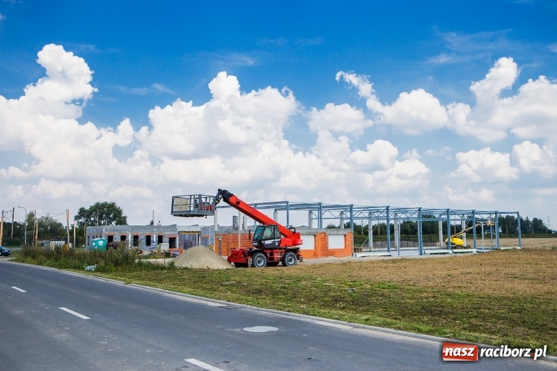 Zdjęcie w galerii na portalu naszraciborz.pl: W strefie gospodarczej przy Bartka Lasoty trwa już budowa hal i magazynów  wiadomości z regionu
